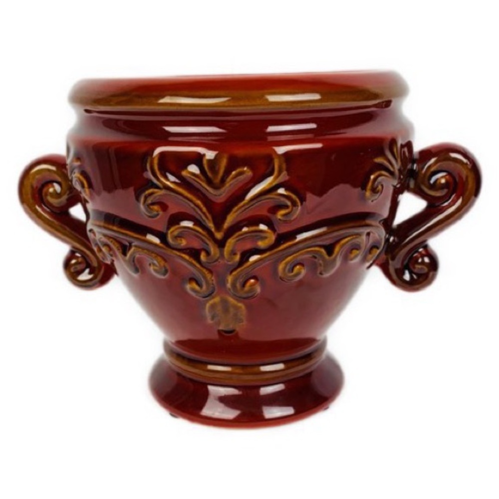Red Decorative Flower Pot Vase Small